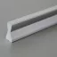 Möbelgriff aus Kunststoff, Farbe Chrom matt, mit 480 mm Lochabstand