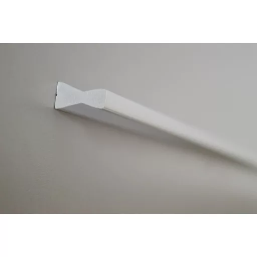 Möbelgriff aus Kunststoff, Farbe Chrom matt, mit 480 mm Lochabstand