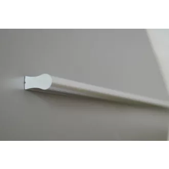   Möbelgriff aus Kunststoff, Farbe Chrom matt, mit 288 mm Lochabstand