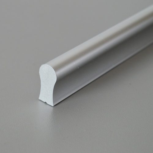 Möbelgriff aus Kunststoff, Farbe Chrom matt, mit 288 mm Lochabstand