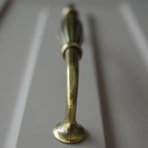 Möbelgriff aus Metall, Farbe Bronze antik, Bohrung 128 mm