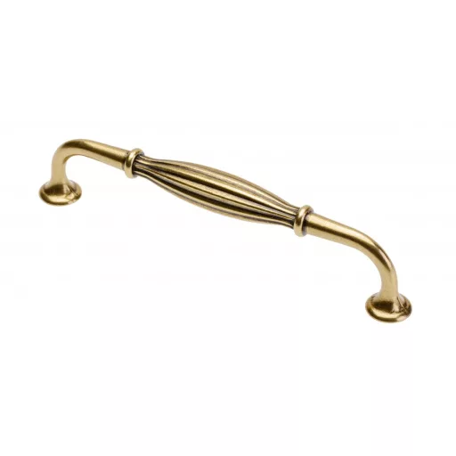 Möbelgriff aus Metall, Farbe Bronze antik, Bohrung 128 mm