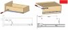 Airtic BoxSlim RAL9006 grauer Kunststoffauszug für seitliche Holzschubkästen