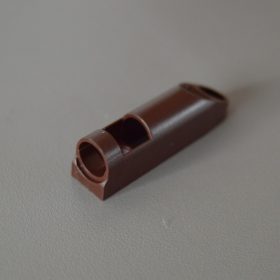   Ajtó ütközéscsillapító szerelőtalp, műanyag, Csokibarna RAL8017