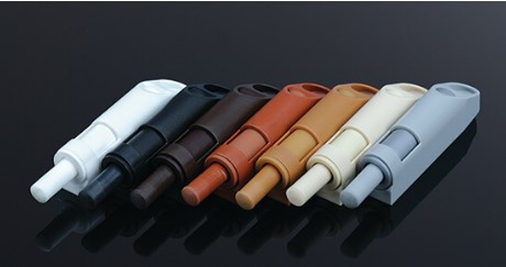 Ajtó ütközéscsillapító, műanyag, szürke