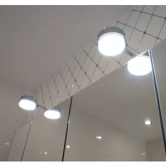 Runde Badezimmerschranklampe