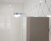 Kör alakú, fürdőszoba szekrényre szerelhető lámpa