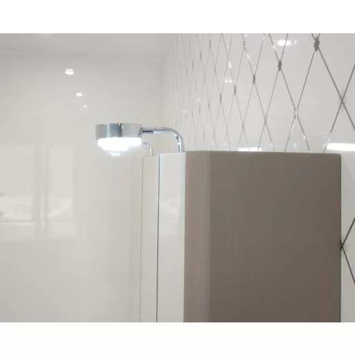 Runde Badezimmerschranklampe