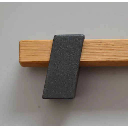 BEAM Antracit , Metall lackierter Eichenmöbelgriff, 160 mm Bohrungsabstand