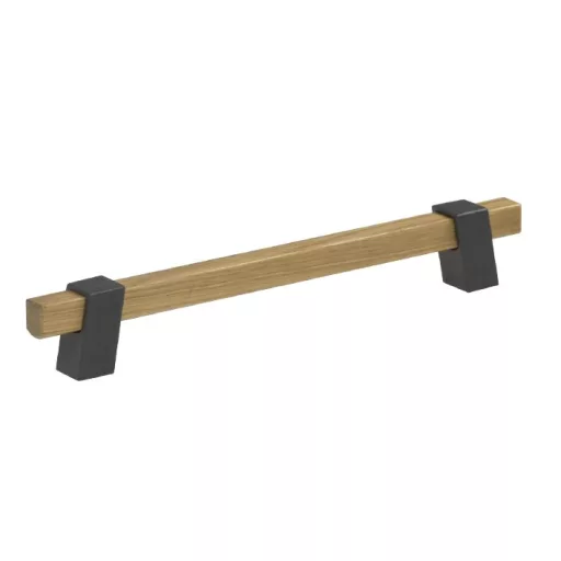 BEAM Antracit, fém-lakkozott tölgy bútorfogantyú, 192 mm furattávval