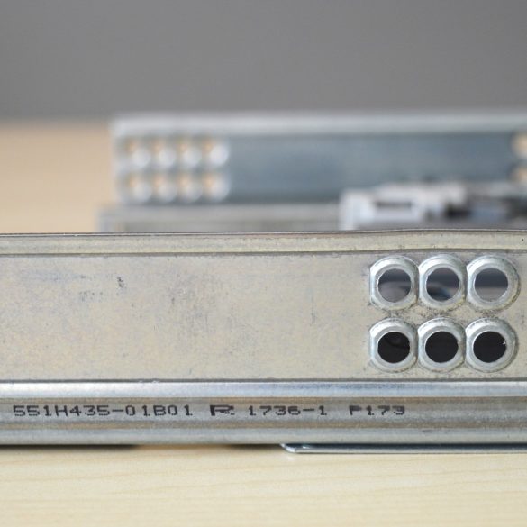 BLUM_551H435, BLUM Tandem TIP-ON részleges kihúzású fiókrendszer kuplung nélküli, ipari változat NL=435 mm