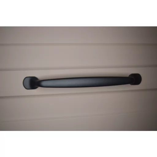 BU002_160 Mattschwarz, Metall-Möbelgriff, 160 mm 