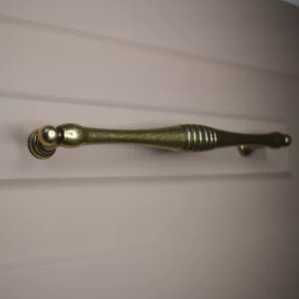   BU004_160_12 -Antik Bronze Metall Möbelgriff, 160 mm Bohrung
