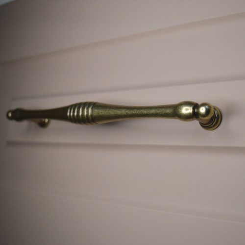 BU004_160_12 -Antik Bronz fém bútorfogantyú, 160 mm furattáv