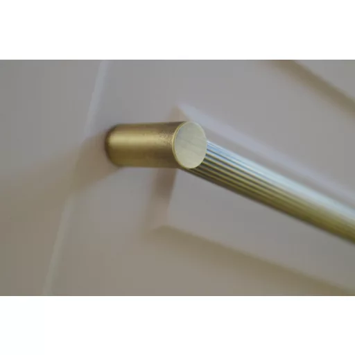 BU016_192_04ST Vintage-Stil, Metallgriff, bronzefarben, strukturierte Oberfläche 