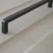 BU024.160.09  Matt fekete, Modern fém bútorfogantyú, 160 mm furattávval