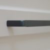 BU024.160.09  Matt fekete, Modern fém bútorfogantyú, 160 mm furattávval