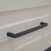 BU024.160.09  Matt fekete, Modern fém bútorfogantyú, 160 mm furattávval