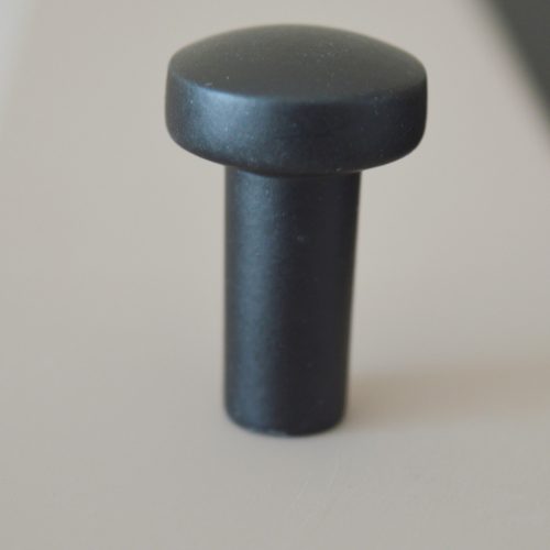 BU0300009 Modern, kicsi fém, matt fekete bútorgomb