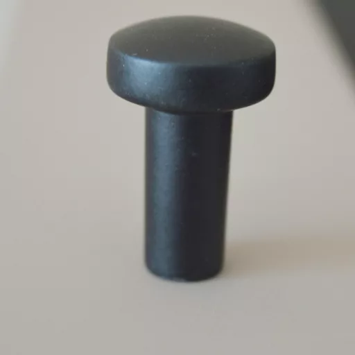 BU0300009 Modern, kicsi fém, matt fekete bútorgomb
