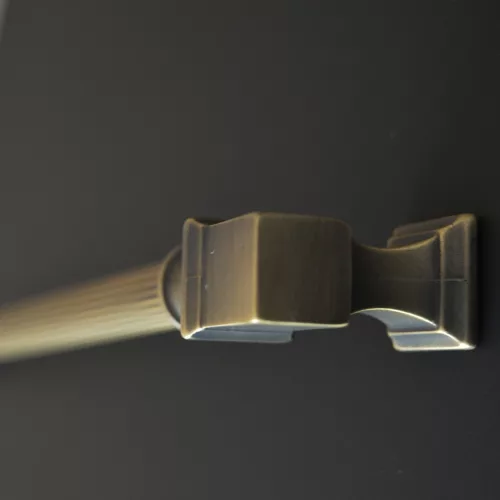 BU_015_192_04ST Vintage-Stil, Metallgriff, bronzefarben, strukturierte Oberfläche 