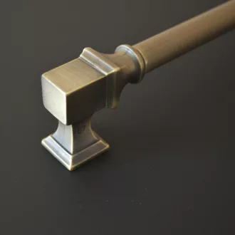   BU_015_224  _04RO Vintage-Stil, Metallgriff, bronzefarben, Lochabstand 224 mm