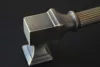 BU_015_224_04ST Vintage-Stil, Metallgriff, bronzefarben, strukturierte Oberfläche 