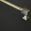 BU_015_320_04ST Vintage-Stil, Metallgriff, bronzefarben, strukturierte Oberfläche 