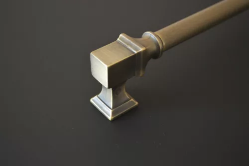 BU_015_480_04RO Vintage-Stil, Metallgriff, bronzefarben, Lochabstand 480 mm