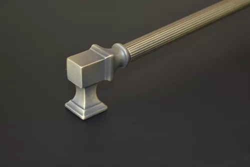 BU_015_480_04ST Vintage-Stil, Metallgriff, bronzefarben, strukturierte Oberfläche 