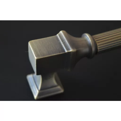 BU_015_960_04ST Vintage-Stil, Metallgriff, bronzefarben, strukturierte Oberfläche 
