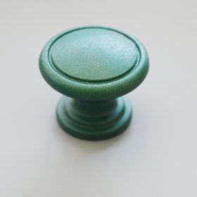 10 db Műanyag bútorgomb, bársony zöld színű