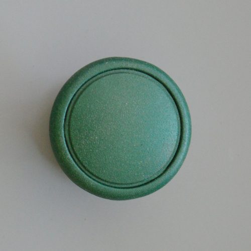 10 db Műanyag bútorgomb, bársony zöld színű