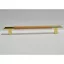 Metall-Holz-Möbelgriff, klassisch, Buche-Gold-Kombination, 160 mm Bohrung