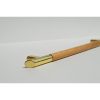 Metall-Holz-Möbelgriff, klassische Eiche-Gold-Kombination, Bohrungsgröße 160 mm