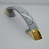 C043_ESZSZ Kunststoff-Möbelgriff, gold-grau gespritzt, Bohrung 96 mm