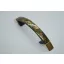 C043_BA Kunststoff-Möbelgriff, braun-goldfarben gespritzt, 96 mm Lochabstand
