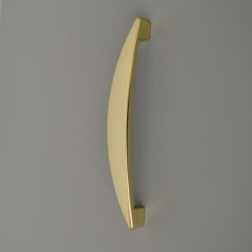   Arany színű fém bútorfogantyú, fél oldalas kivitel 128 mm furattávval