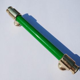   10 db Arany_zöld, fém-múanyag bútorfogantyú, 96 mm furattáv, apró hibás