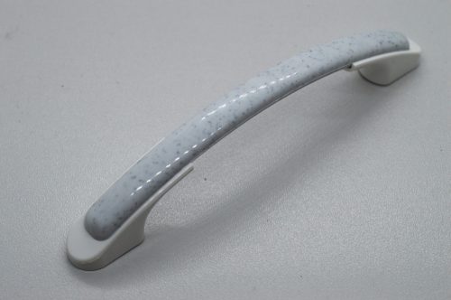 Kunststoff-Möbelgriff, Farbe weiß-weiß, Lochabstand 96 mm