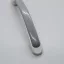 Kunststoff-Möbelgriff, Farbe weiss-grau, Lochabstand 96 mm