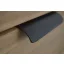 TOUQUET Möbelgriff zur Frontmontage, mattschwarz, geriffelte Oberfläche, 90 mm Lochabstand