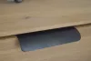 TOUQUET élre szerelhető bútorfogantyú, matt fekete, bordázott felület 90 mm furattáv