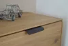 TOUQUET élre szerelhető bútorfogantyú, matt fekete, bordázott felület 90 mm furattáv