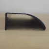 TOUQUET élre szerelhető bútorfogantyú, matt fekete, bordázott felület 90 mm furattáv