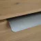 TOUQUET Möbelgriff zur Frontmontage, Titangrau, geriffelte Oberfläche, 90 mm Lochabstand