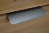 TOUQUET élre szerelhető bútorfogantyú, titán szürke, bordázott felület 90 mm furattáv