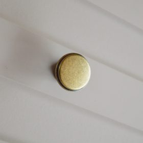   Cento Antik bronzefarbener Metallknopf für Möbel, Durchmesser 28 mm