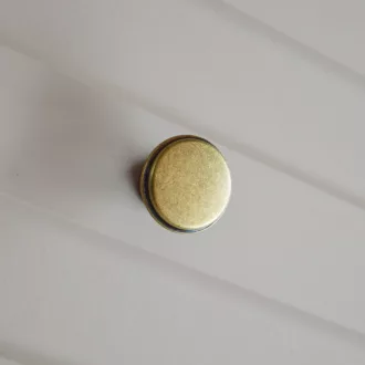   Cento Antik bronzefarbener Metallknopf für Möbel, Durchmesser 28 mm
