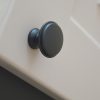 Cento Matt fekete, fém bútorgomb 28 mm átmérő